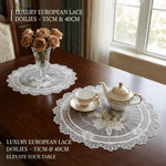 nappe dentelle fleur motif floral table translucent classique vintage pâques décoration européenne pastorale