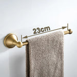 accessoires salle bain doré laiton antique vis classique serviette papier toilette savon ensemble moderne