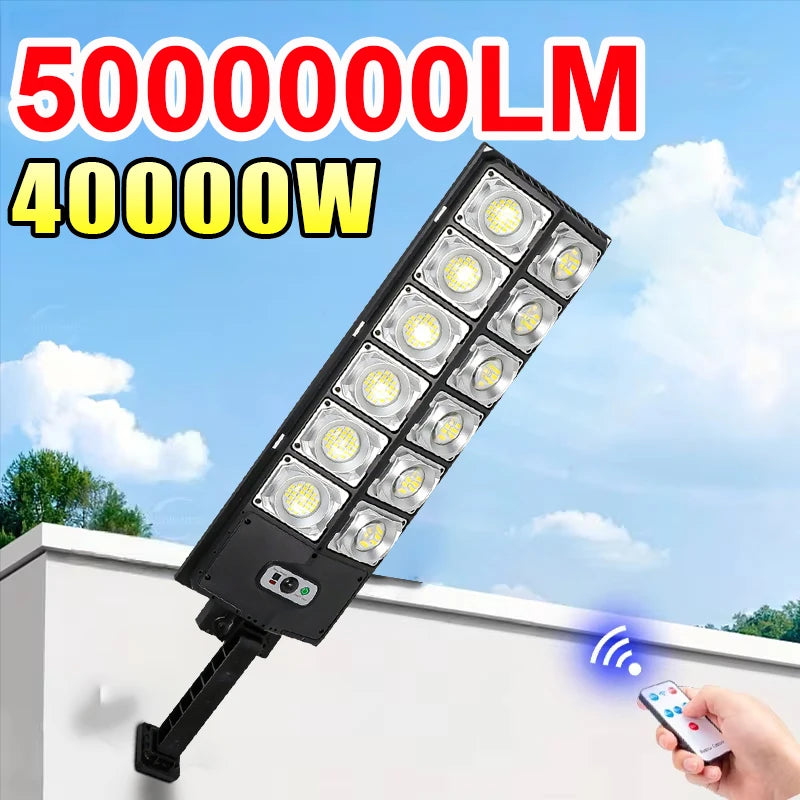 projecteur solaire led moderne noir blanc détecteur mouvement ip65