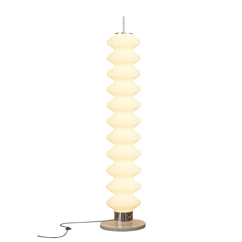 lampe sol moderne blanc rayures horizontales 220V 10~15 sources lumineuses