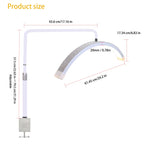 lampe led annulaire blanc transparent moderne 40w clips fixation adaptable stepless dimmer