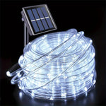 guirlande lumineuse solaire 200 led multicolore moderne 20m ip65