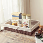 paniers rangement tissus corde tressée boho chic naturel beige écologique rustique