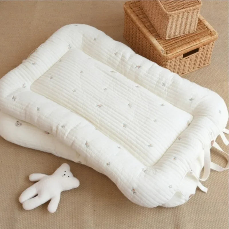 matelas bébé coton oiseaux motif doux confortable portable ans