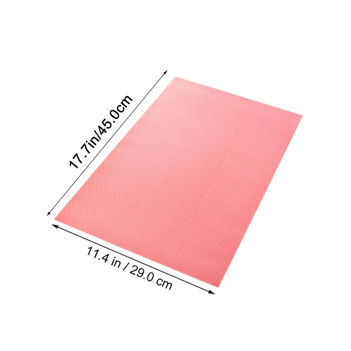tapis réfrigérateur adhésifs blanc rose vert micro perforés moderne pratique cuisine 29x45cm