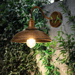 lampe murale industrielle vintage bronze noir étanche éclairage maison E27 LED