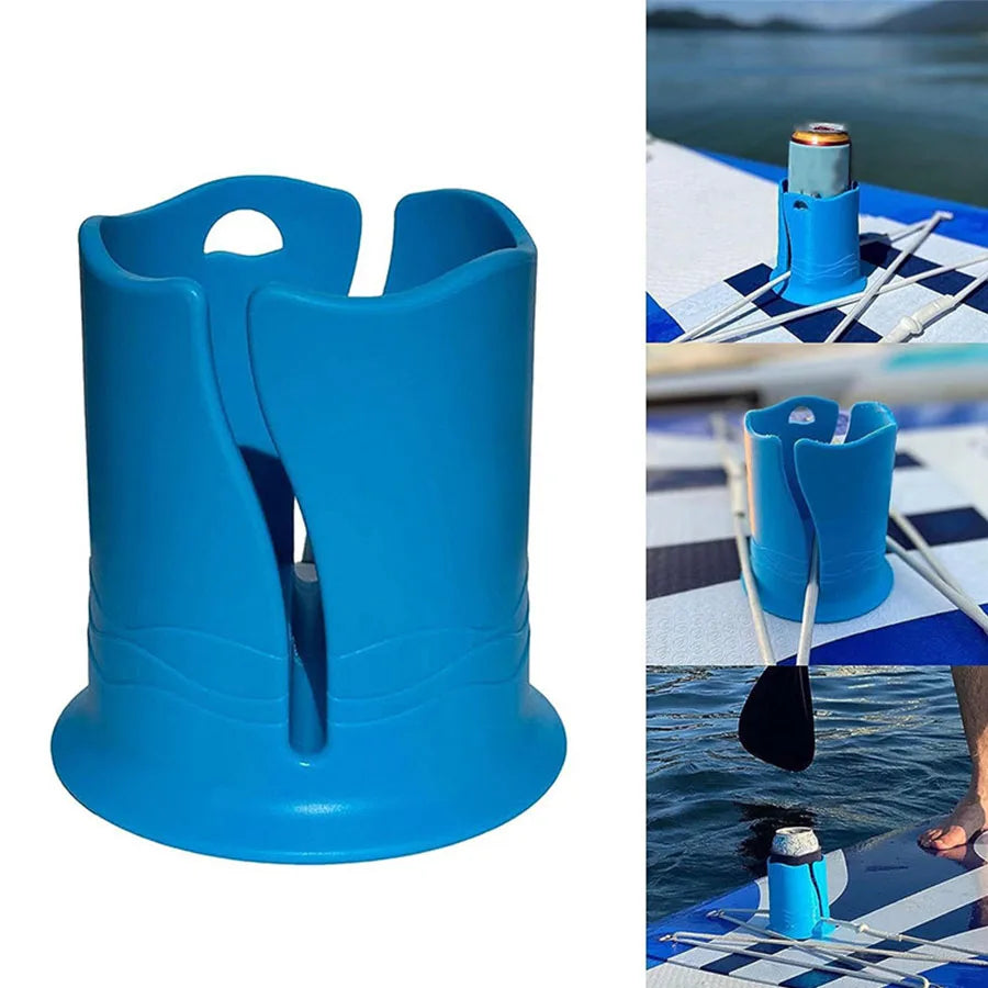 support canettes silicone bleu rose vert moderne pratique surf echangement boisson sécurité sport
