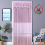 rideau moderne violet rose bleu clair brodé transparent chambre salon