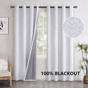 rideau gris clair tissu texturé blackout moderne minimaliste métalliques tringle isolation thermique