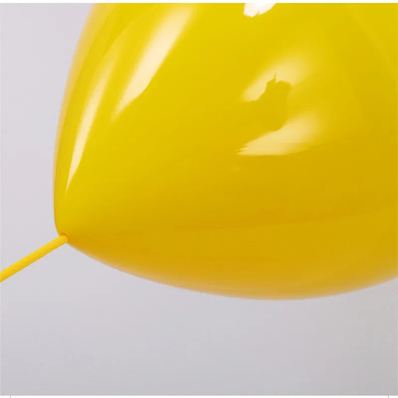 lampe suspension verre blanc jaune vert bleu moderne enfantine brillante nordique chambre enfants