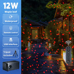 projecteur led portable 12w noir trépied télécommande effet neige lucioles patio fêtes mariage