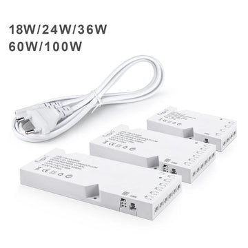 transformateur alimentation led 12v blanc moderne câble dupont indicateur 110v 250v 105mm 39mm