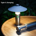 lampe camping led rechargeable étanche aimant crochet portable moderne gris métallique abs cale six