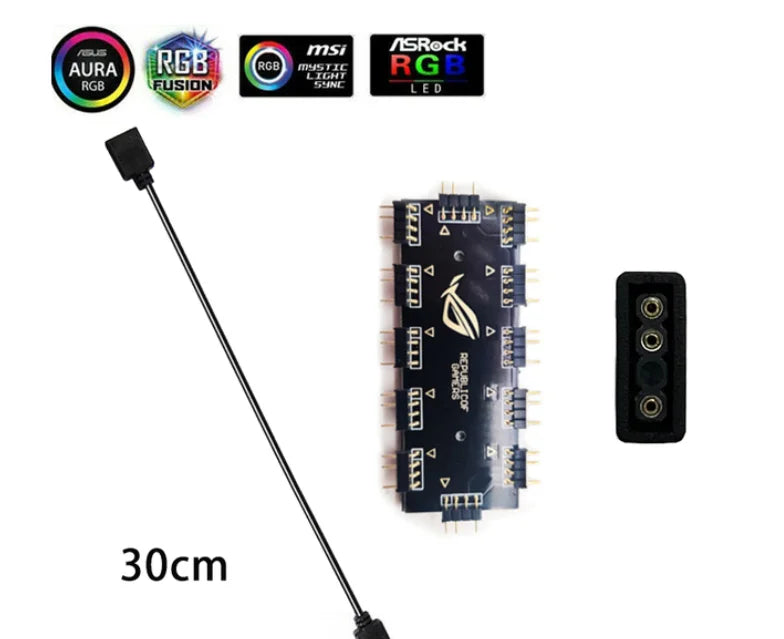 ruban led flexible magnétique noir multicolore 15leds 30leds ip20 ip65 ws2812b adressee