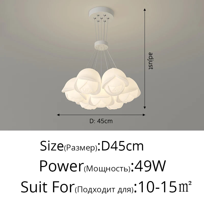 suspension lumineuse moderne fer blanc forme géométrique simple interrupteur tactile flux lumineux variable led