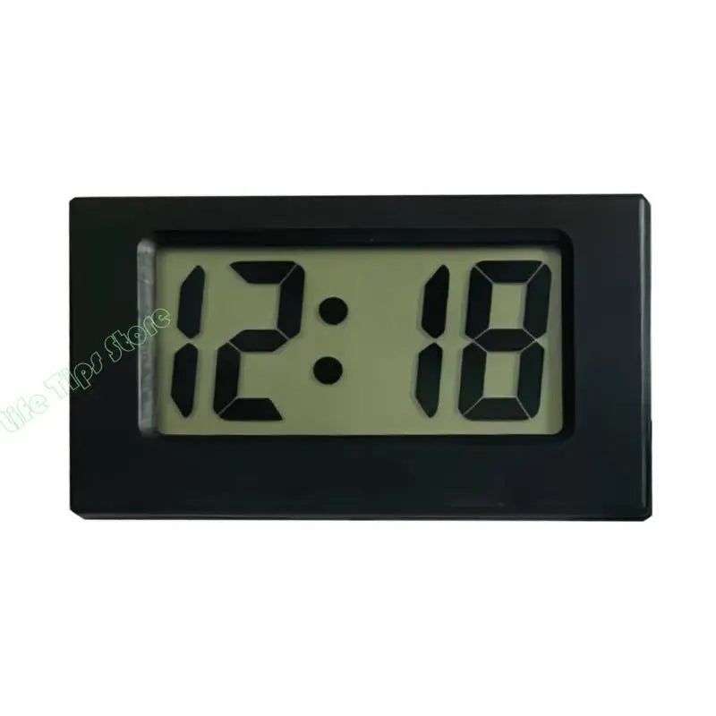 horloge numérique noir blanc moderne affichage lcd rectangulaire