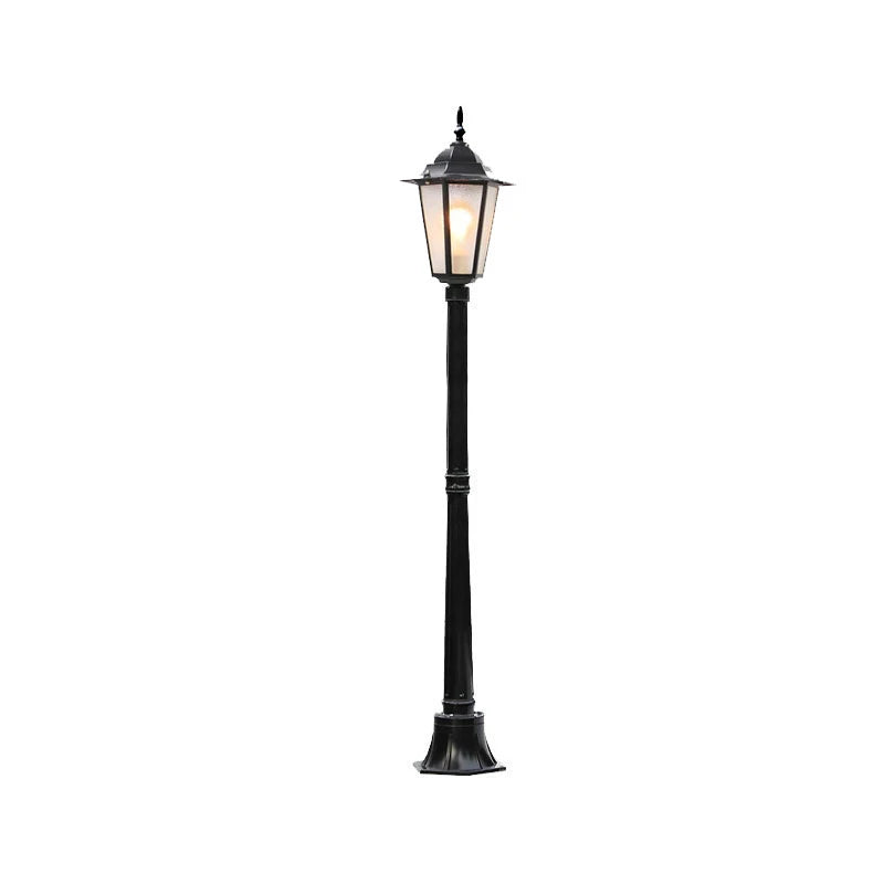 lampe rue or noir rétro classique extérieure ip65 e27 led industrielle vintage aluminium