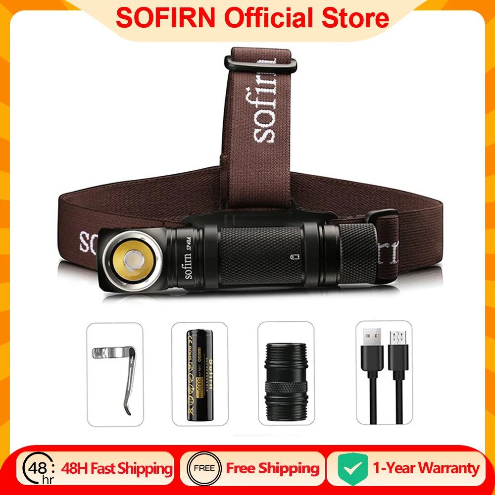 lampe torche led rechargeable 1200lm noir alliage aluminium clip magnétique camping édition limitée adultes