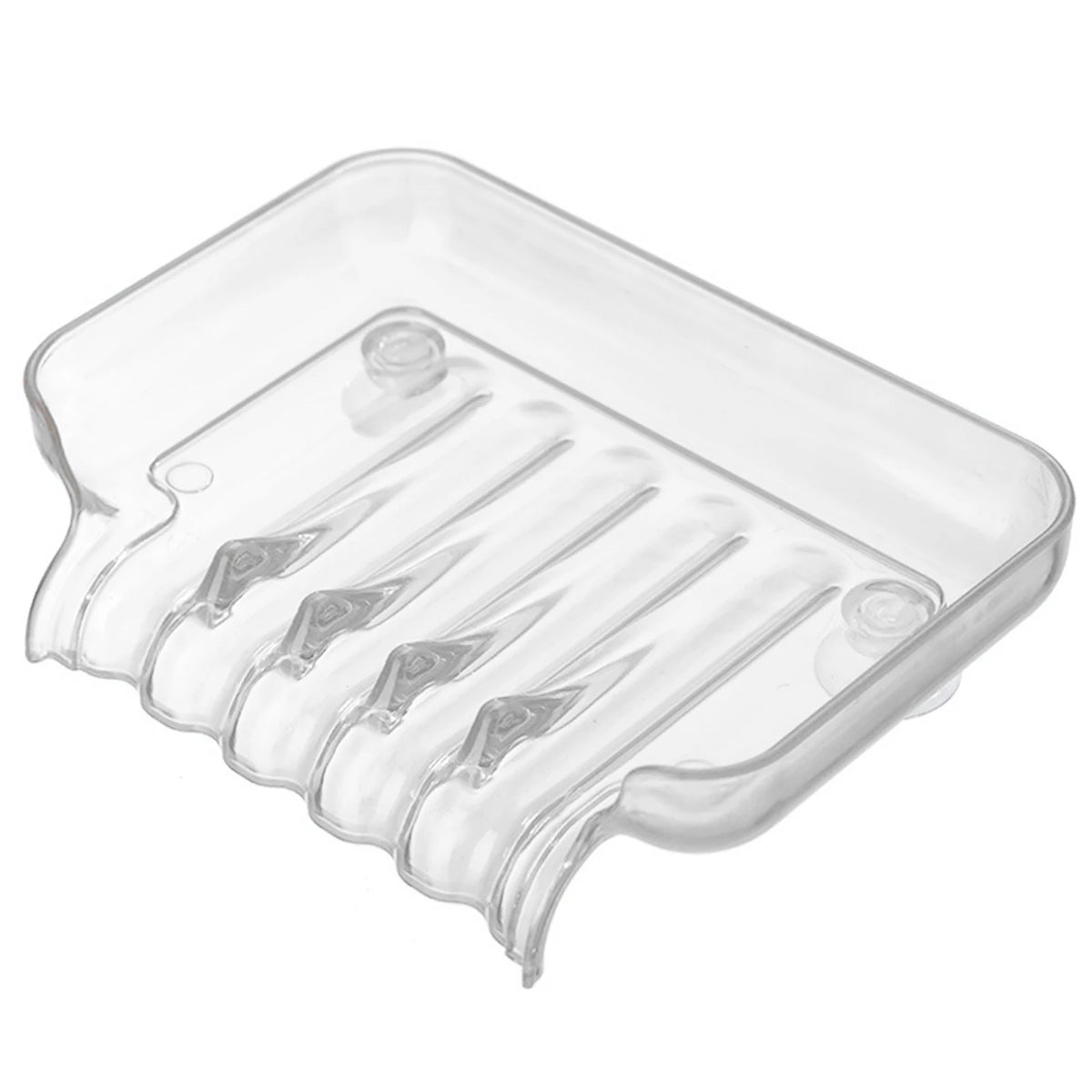 support savon violet translucent moderne salle bain drainage automatique lisse minimaliste plastique