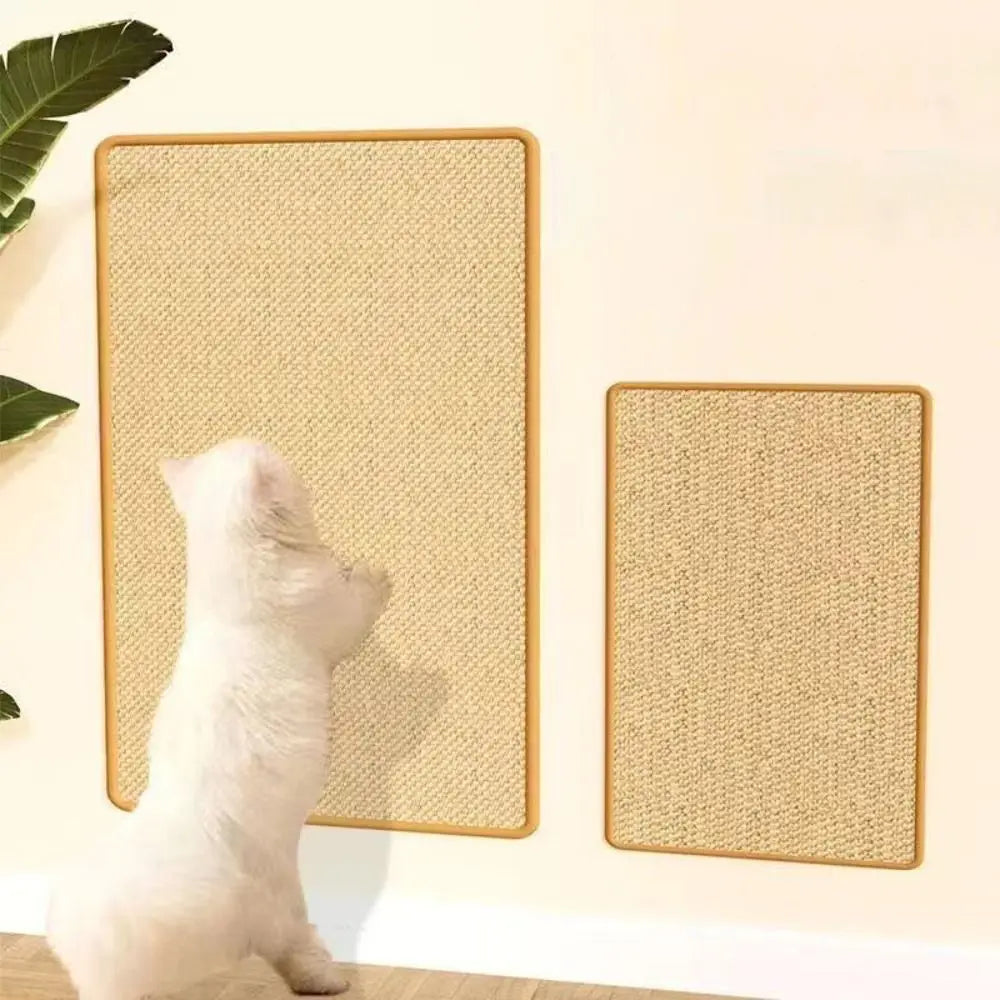 grattoirs chats sisal beige bordure marron adhésif portable modernes multifonctionnelsintérieur