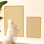 grattoirs chats sisal beige bordure marron adhésif portable modernes multifonctionnelsintérieur