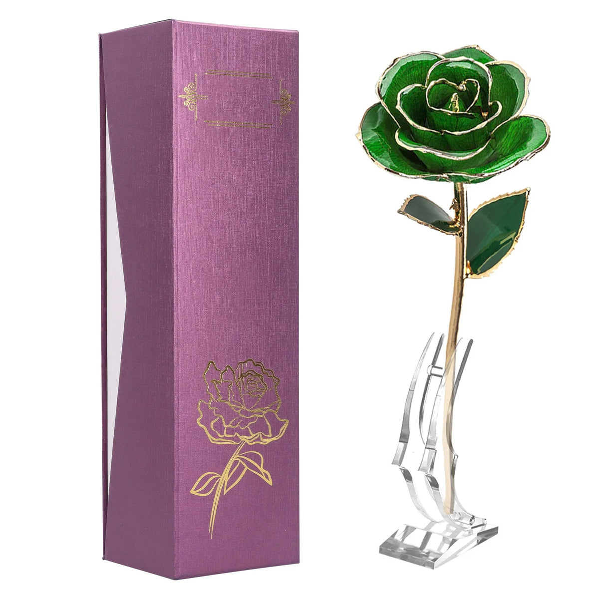 roses métal doré branches feuilles brillantes intérieur décoration saint valentin mariage