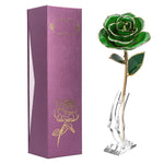 roses métal doré branches feuilles brillantes intérieur décoration saint valentin mariage