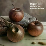 diffuseur aromatique forme pomme bois marron rouge rustique minimaliste ornement décoration maison huiles essentielles