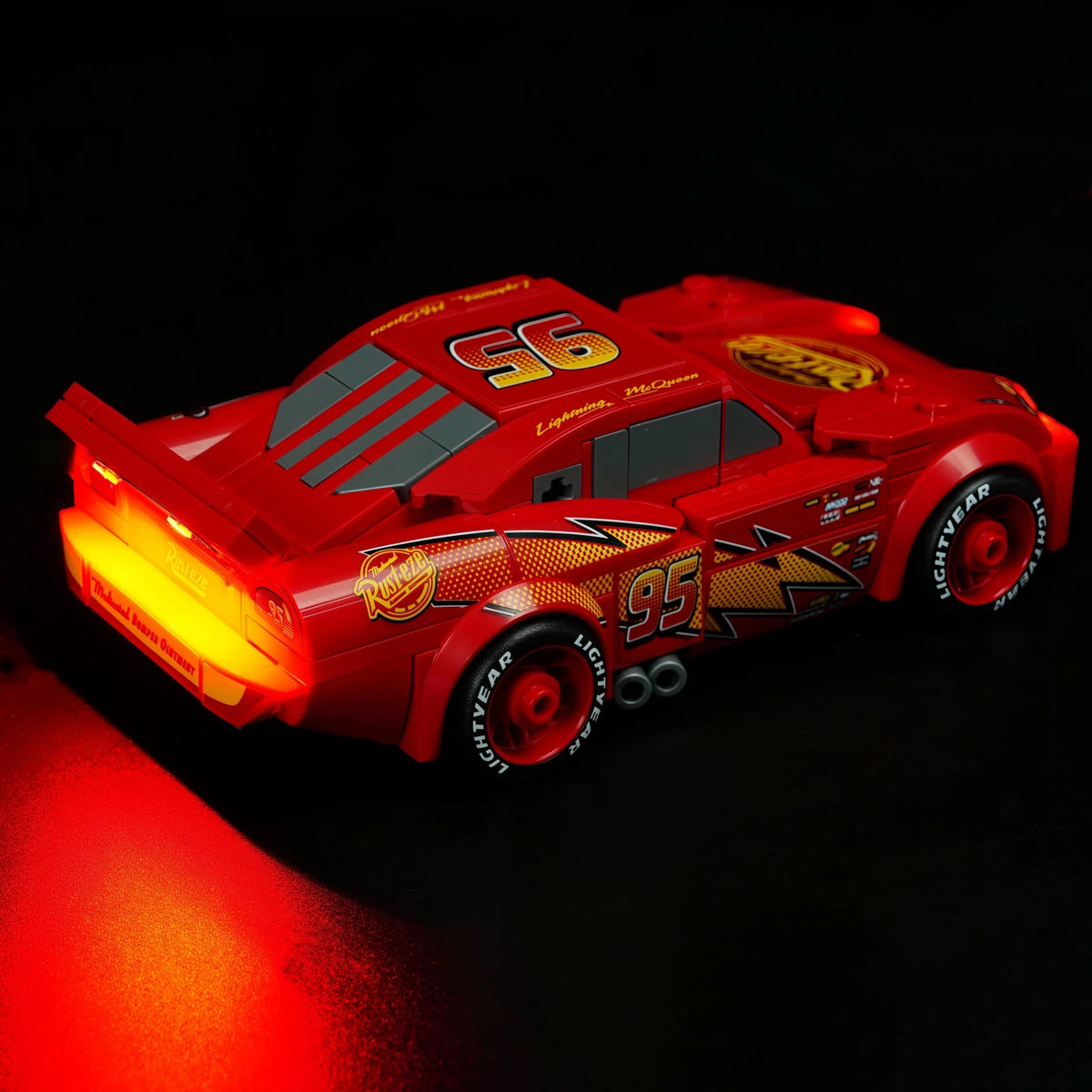 lampe led voiture course rouge flash lumiere rust eze lightyear réaliste cars