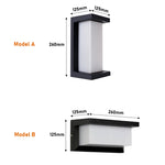 applique murale led moderne noire blanche ip65 vis fixations aluminiumextérieur