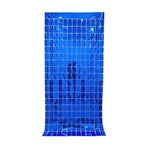 rideau pluie soie bleu rouge rose vert violet or carreaux miroir moderne festif happy