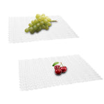 tapis cuisine anti dérapant noir moderne adhésif rondelles grille 30x40cm