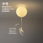lampe suspendue ours blanc moderne boules lumineuses éclairage quotidien résine acrylique