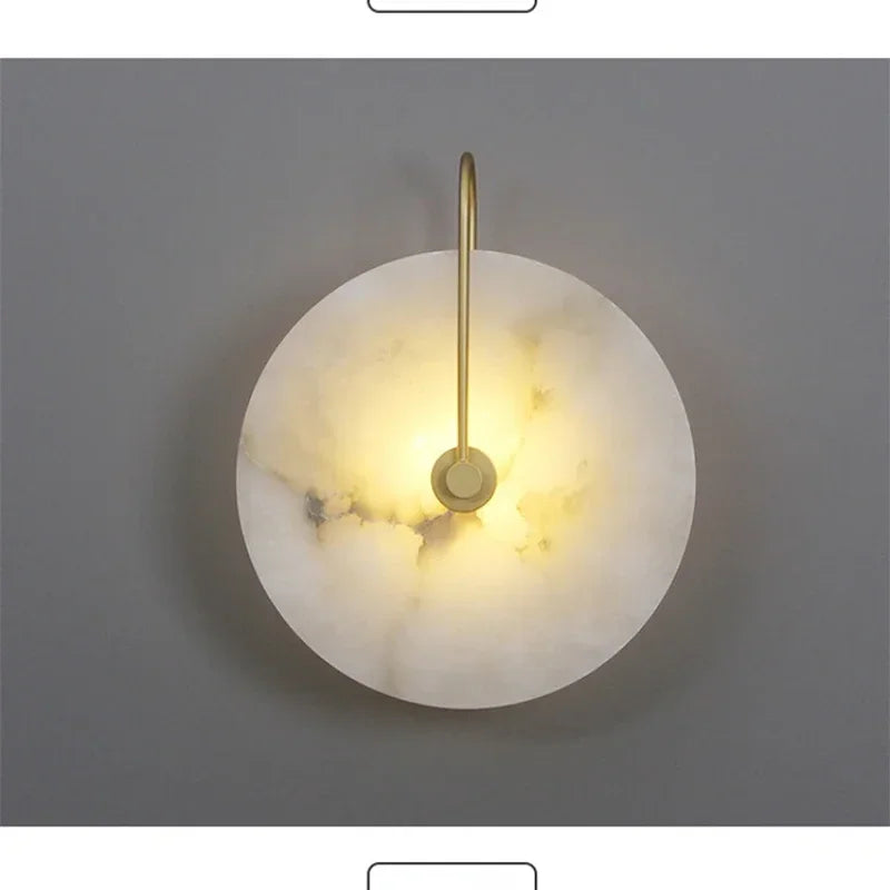 lampe murale moderne marbre blanc éclairage cuisine chambre salle manger led 24v 24m²