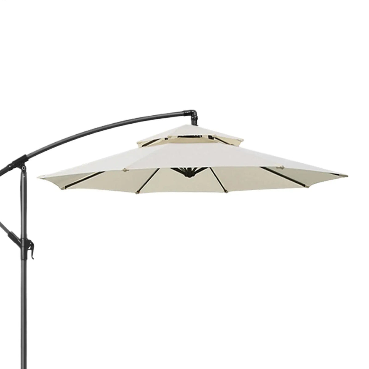 toile remplacement parasol extérieur 270cm beige uni moderne opacité plage adultesextérieur