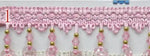ruban decoratif dentelle coeurs 14 couleurs 6.5cm largeur mariage decoration elegante