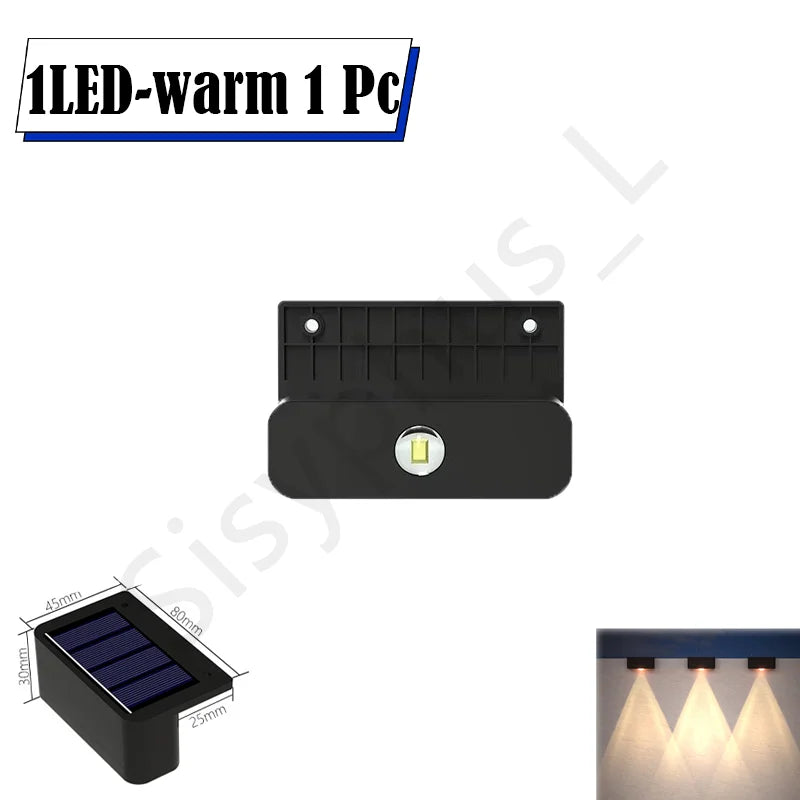 lampe murale solaire noire moderne clips led étanche facileextérieur