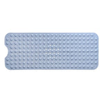 tapis bain antidérapant pvc ventouses alvéoles circulaires moderne gris beige