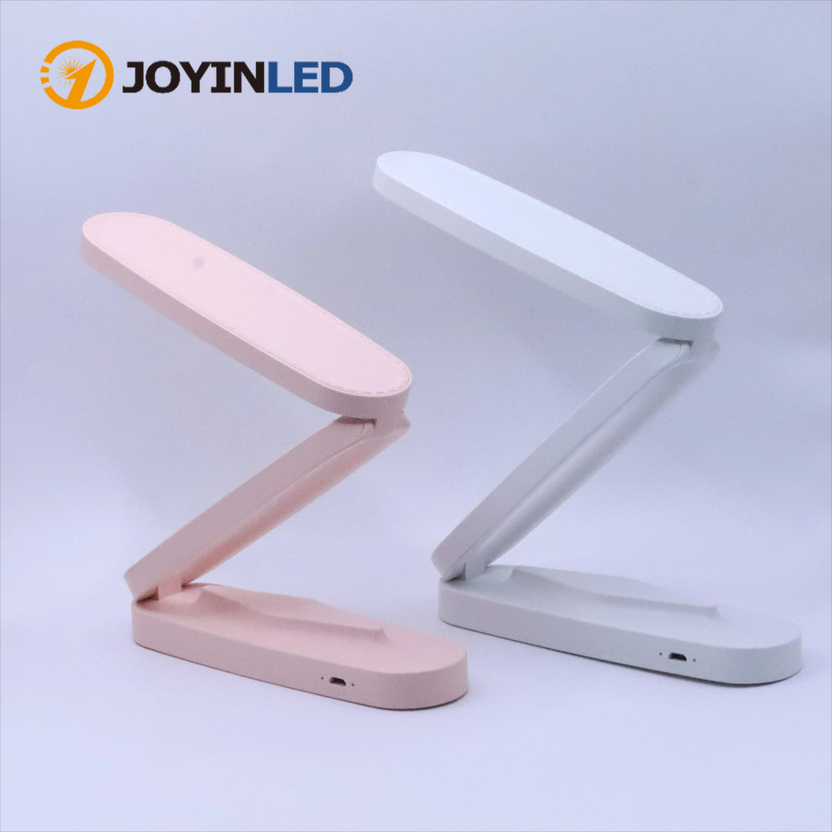 lampe pliable rechargeable blanc rose variateur tactile portable moderne minimaliste