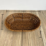 paniers rangement tressés rotin marron clair utilisation multiple réutilisable traditionnels opaques