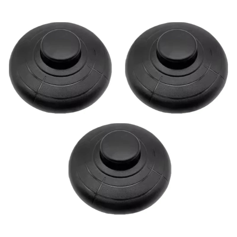 interrupteur pédalier noir moderne lampe pied surface texturée minimaliste visserie ressort métallique