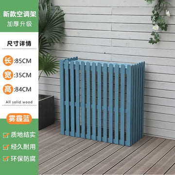 clôture murale bois naturel moderne balcon extérieur support pots fleurs anti corrosion unique