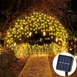 guirlande lumineuse led multicolore moderne clips solaire extérieure 162led 7m