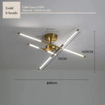suspension lumineuse or blanc moderne sources lumineuses étoile lignes droites