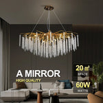 lustre moderne doré transparentes branchies 120cm large 580mm longueur