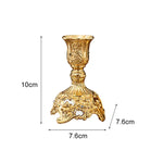 bougeoirs or argent ornements baroques chandelles mariage décoration intérieure classique gravures détaillées