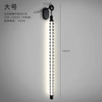 Luminaire mural LED moderne tube suspendu noir blanc chaud industriel moderne