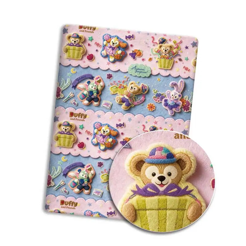 coussin décoratif enfantin motif lapin ours coeur étoile rose violet beige blanc coton