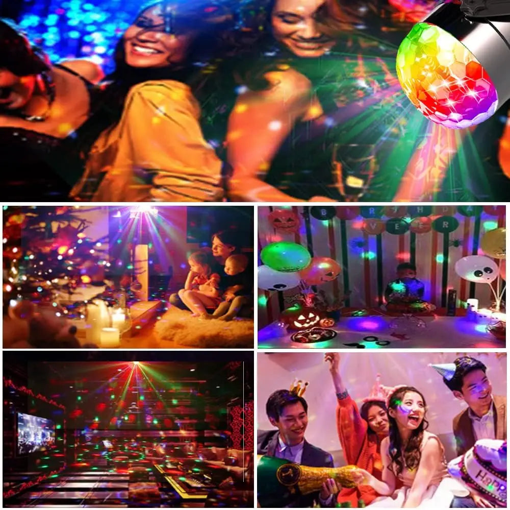 Mini disco ball light multicolore effet miroir moderne télécommande festif autoinstallation domestique