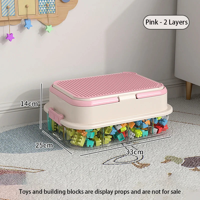 boîtes rangement jouets enfants empilables couvercle plastique sans bpa respectueux environnement moderne multicolore